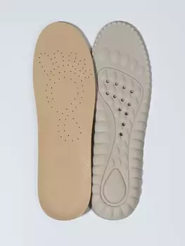 Стельки для обуви, универсальные, р-р RU до 39 (р-р Пр-ля до 40), 25.5 см, пара, серые