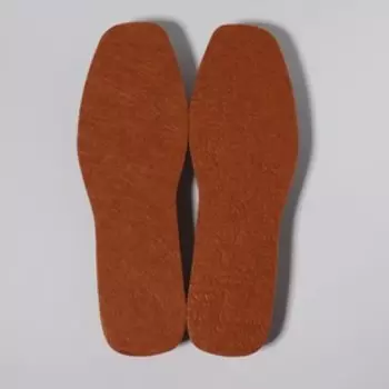 Стельки для обуви, универсальные, р-р RU до 45 (р-р Пр-ля до 46), 28.5 см, пара, коричневые