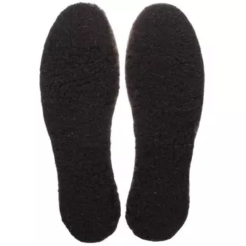 Стельки утеплённые Diwax Alu Mis, 100% натуральная овечья шерсть, чёрные, размер 35-45