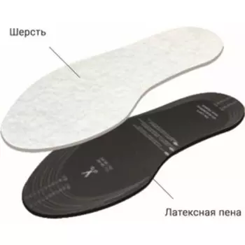 Стельки утеплённые Tarrago Vellon, с защитой от запаха, размер 35-46