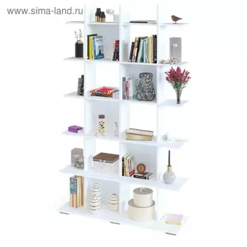 Стеллаж открытый напольный «СОКОЛ. СТ-6», 12003561982 мм, цвет белый