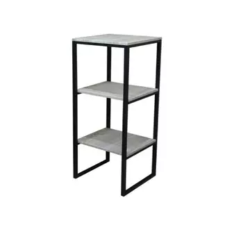 Стеллаж 3 полки, 350х350х1100, Черный/Серый