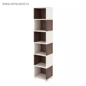 Стеллаж, 450 300 2130 мм, цвет карамель/шамони