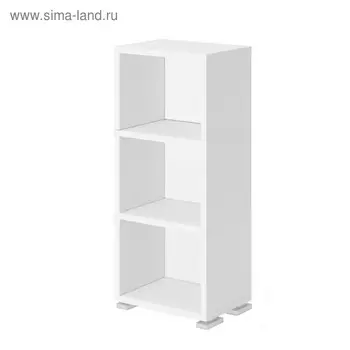 Стеллаж, 450 300 1100 мм, цвет белый жемчуг