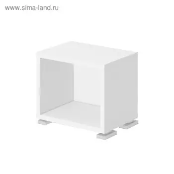 Стеллаж, 450 300 410 мм, цвет белый жемчуг