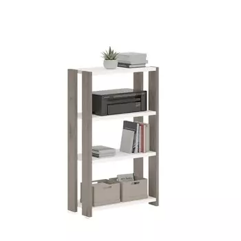 Стеллаж, 650 300 1100 мм, цвет нельсон / белый