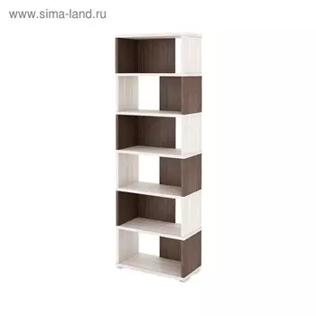 Стеллаж, 700 300 2130 мм, цвет карамель/шамони