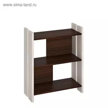 Стеллаж, 700 320 850 мм, цвет карамель/венге