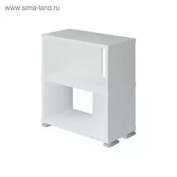 Стеллаж, 700 300 750 мм, цвет белый жемчуг