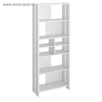 Стеллаж, 700 320 1785 мм, цвет белый жемчуг