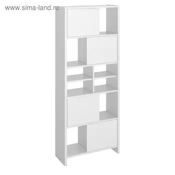 Стеллаж, 700 320 1785 мм, цвет белый жемчуг