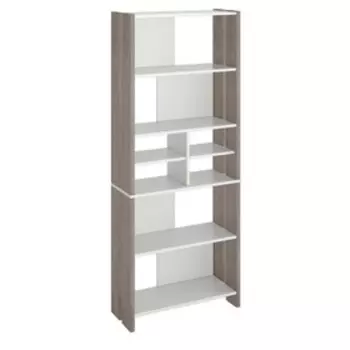 Стеллаж, 700 320 1785 мм, цвет нельсон/белый