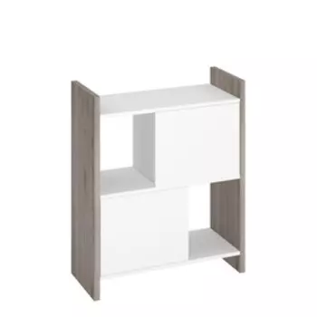 Стеллаж, 700 320 850 мм, цвет нельсон/белый