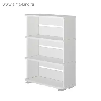 Стеллаж, 800 330 1100 мм, цвет белый жемчуг