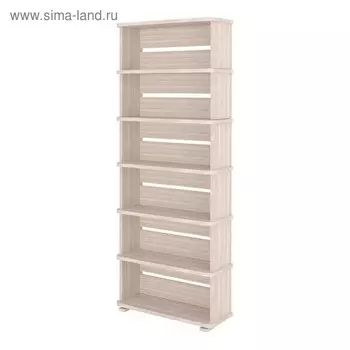 Стеллаж, 800 330 2130 мм, цвет карамель