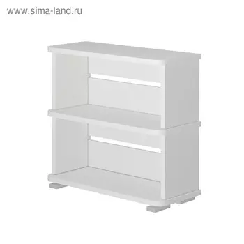 Стеллаж, 800 330 750 мм, цвет белый жемчуг