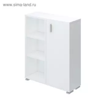 Стеллаж, 890 300 1100 мм, цвет белый жемчуг