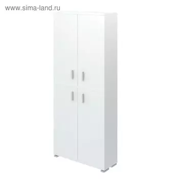 Стеллаж, 890 300 2130 мм, цвет белый жемчуг