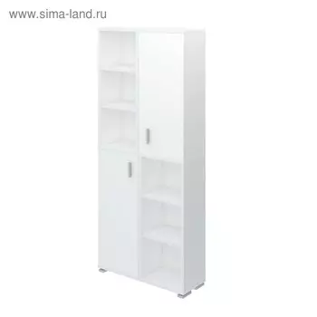 Стеллаж, 890 300 2130 мм, цвет белый жемчуг