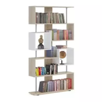 Стеллаж открытый напольный «СОКОЛ. СТ-2», 9882681810 мм, цвет дуб сонома/белый