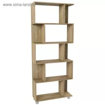 Стеллаж Альянс 4, 820х290х2000, Дуб сонома светлый