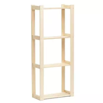 Стеллаж деревянный 4 полки 150 х 64 х 27,5 см, 2 сорт