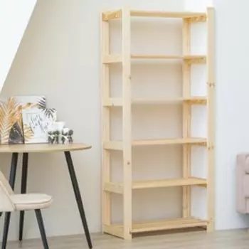 Стеллаж деревянный, 6 полок, сосна, 1708437.5 см, усиленный