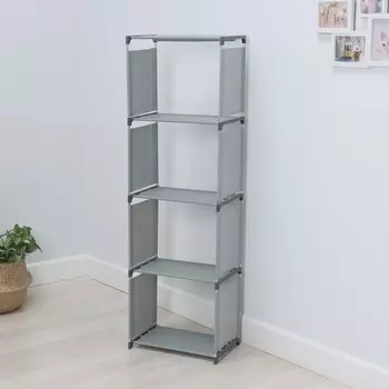 Стеллаж для хранения многофункциональный LaDоm, 4127125 см, серый