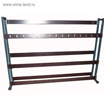 Стеллаж для лыж двусторонний (на 30 пар) ЛХ2, коричневый