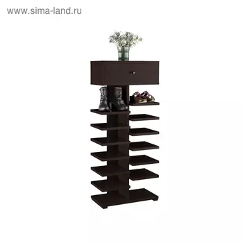 Стеллаж для обуви 616х320х1450 Венге