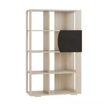 Стеллаж «Ева», 880 390 1444 мм, цвет дуб сонома / дуб венге