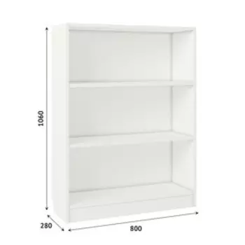 Стеллаж Home Smart, вертикальный, 3 секции, размер 8028106 см, белый