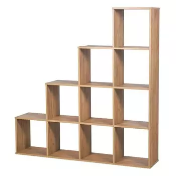 Стеллаж каскадный для хранения Polini Home Smart, 10 секций, 13762901420 мм, цвет дуб крафт золотой