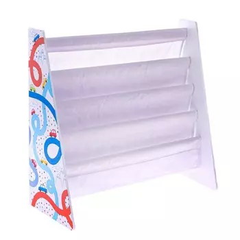 Стеллаж - книжница «Машинки», 60 63, серый текстиль