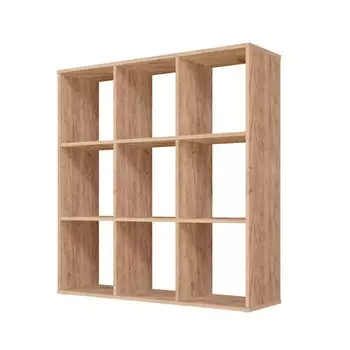 Стеллаж кубический Polini Home Smart, 9 секций, 10372901069 мм, цвет дуб крафт золотой