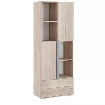 Стеллаж «Лайк 14.01», 700 420 1760 мм, цвет дуб мария / индиго