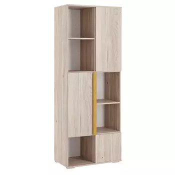Стеллаж «Лайк 16.01», 700 × 420 × 1760 мм, цвет дуб мария / горчица
