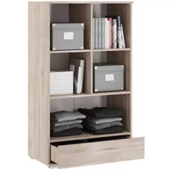 Стеллаж «Лайк 17.01», 700 × 420 × 1240 мм, цвет дуб мария / индиго