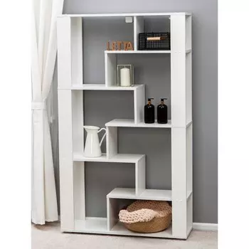 Стеллаж Lite Plus, 9162801572 мм, цвет белое тиснение