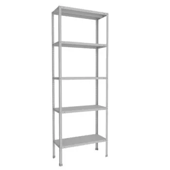 Стеллаж металлический, 5 полок МСК-824.300.5, 2000х700х300 мм
