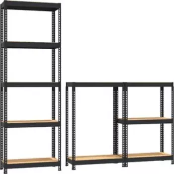 Стеллаж MZ-PROFIL 180х120х40, Черный