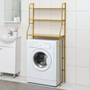 Стеллаж над стиральной машиной, 68,5×156×26 см, цвет золотой