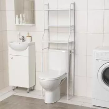 Стеллаж над унитазом, 4725152 см, белый