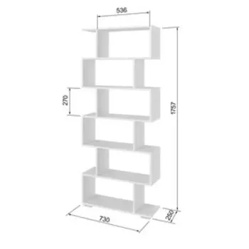Стеллаж «Найс», 7302501750 мм, цвет белый