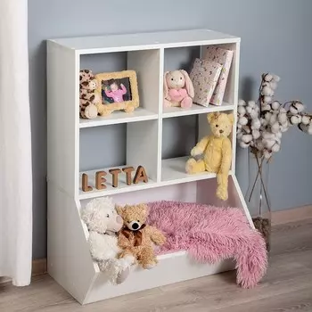 Стеллаж открытый, 670402880 мм, 5 секций, цвет белый