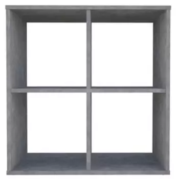 Стеллаж кубический для хранения Polini Home Smart, 4 секции, 698290718 мм, цвет бетон