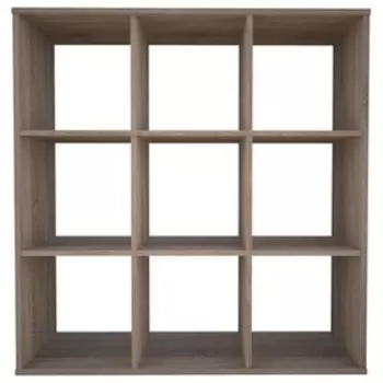 Стеллаж кубический для хранения Polini Home Smart, 9 секции, 10372901069 мм, цвет дуб