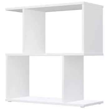 Стеллаж Polini Home Smart, фигурный, 2 секции, цвет белый