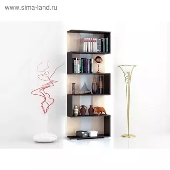 Стеллаж Ромео-1 700x250x1800 венге/дуб молочный