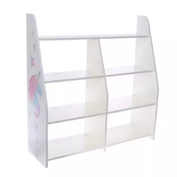 Стеллаж с сужением «Волшебный единорог», три полки